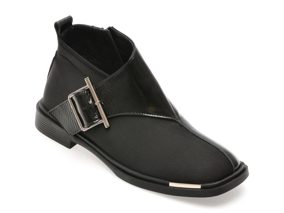 Ghete Epica Negre 3941102 Din Piele Naturala Lacuita