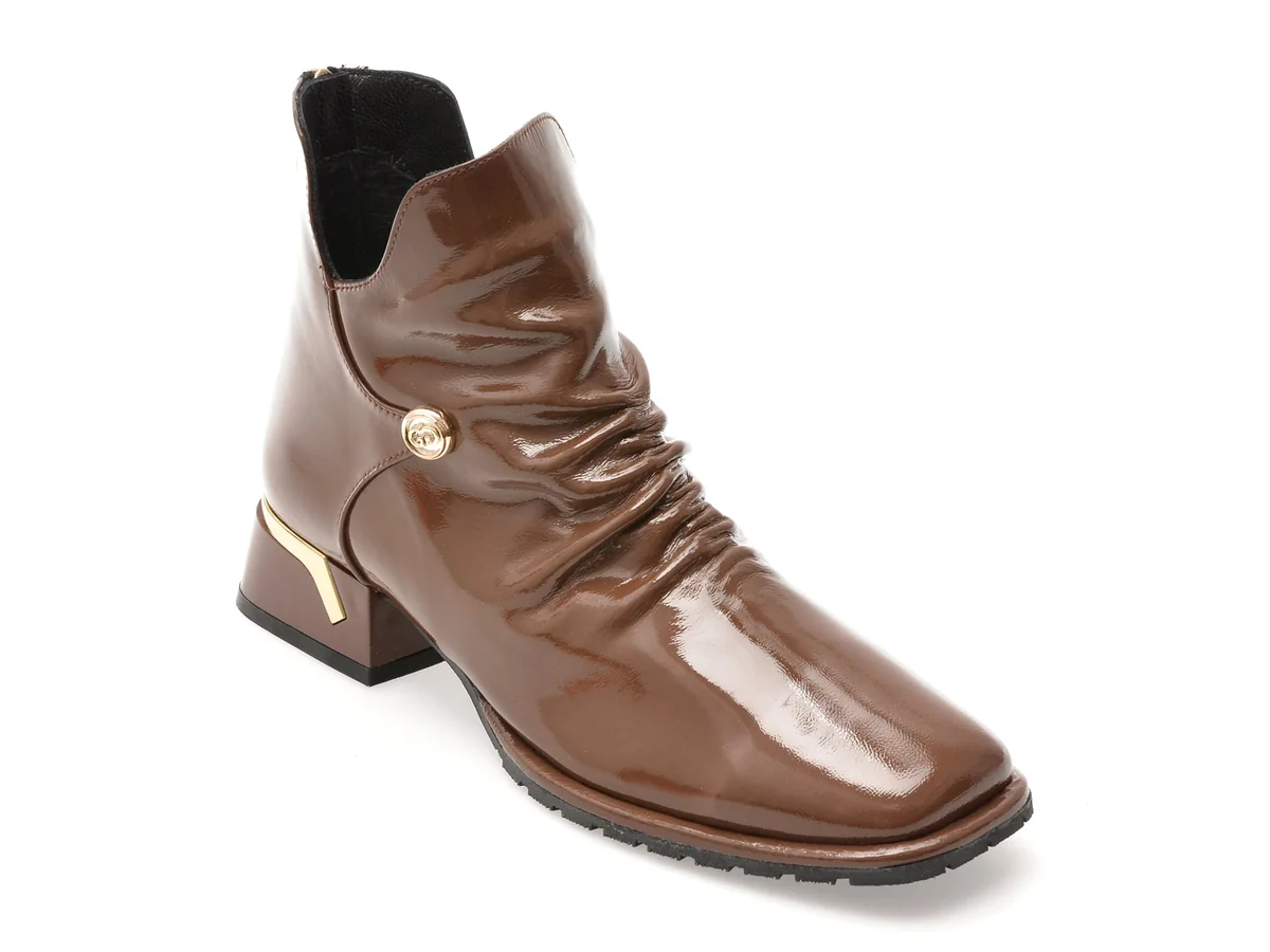 Ghete Epica Maro, 531227, Din Piele Naturala Lăcuită