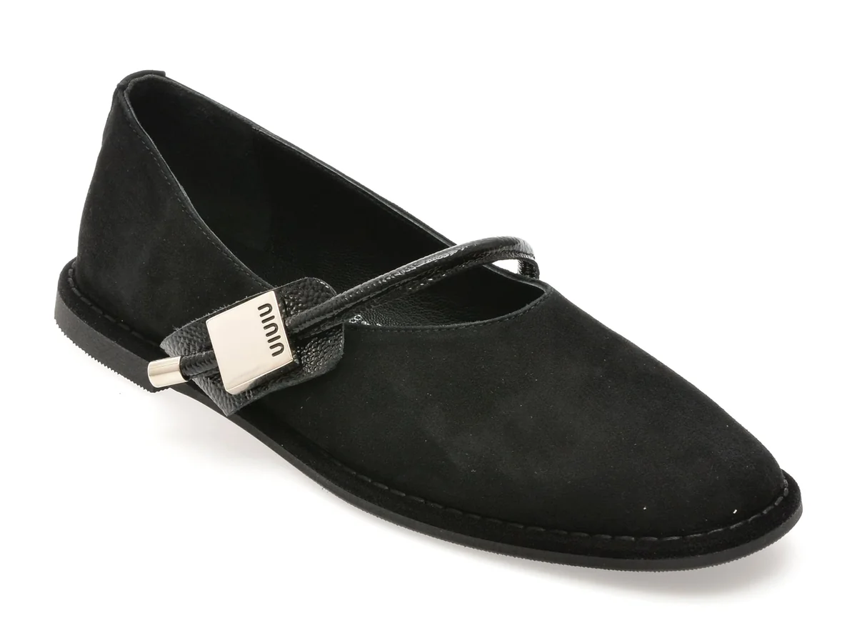 Balerini Epica Negri 574338 Din Piele Întoarsă