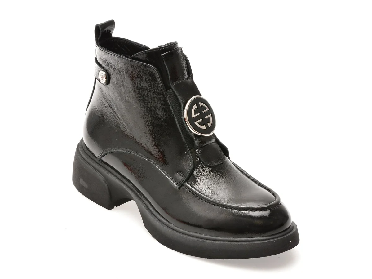 Ghete Image Negre, 3695030, Din Piele Naturala Lăcuită