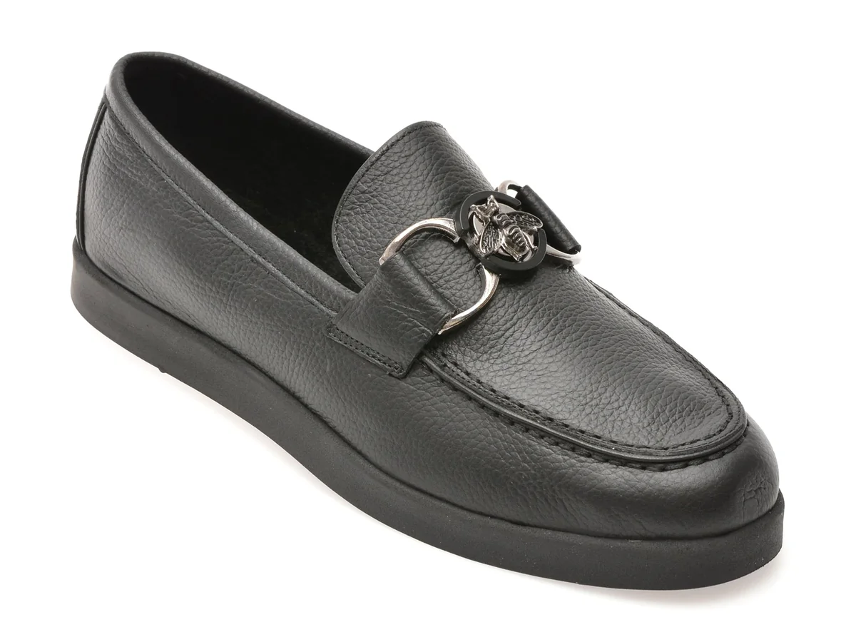 Mocasini Epica Negri, 31110, Din Piele Naturală