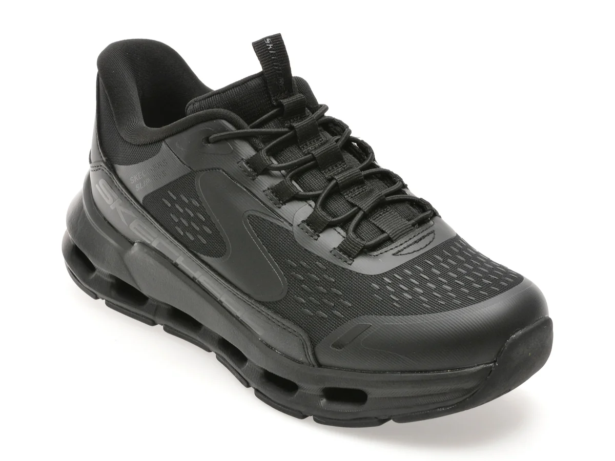 Pantofi Sport Skechers Negri, Glide-Step +, Din Material Textil