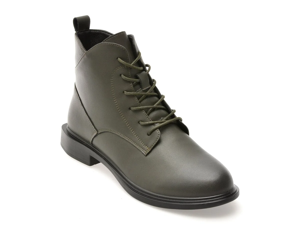 Ghete Flavia Passini Kaki, 52, Din Piele Naturala