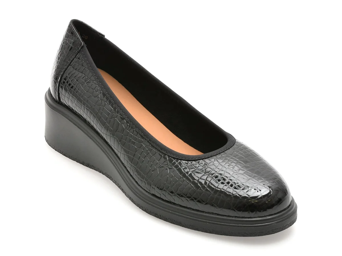 Balerini Flavia Passini Negri, C33, Din Piele Naturala Lăcuită