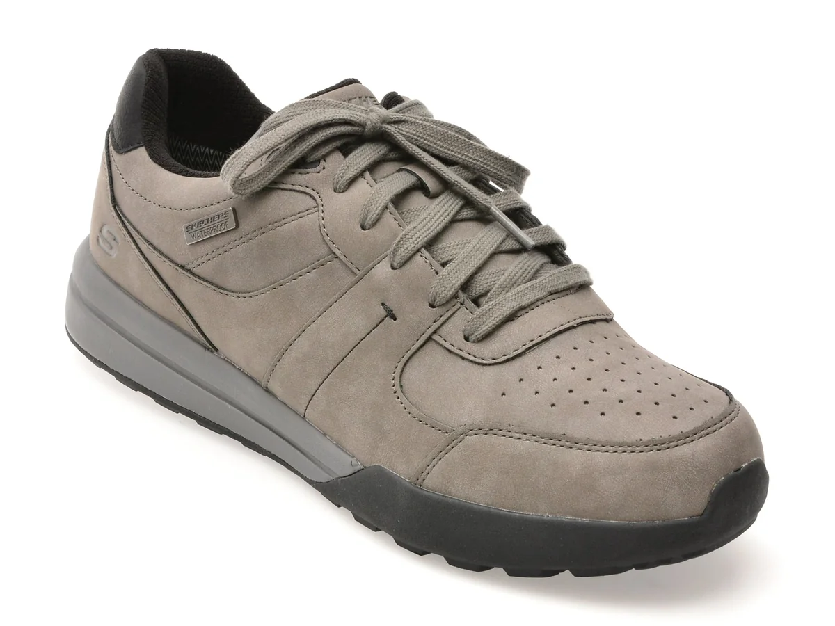 Pantofi Sport Skechers Gri, Netson, Din Piele Ecologică