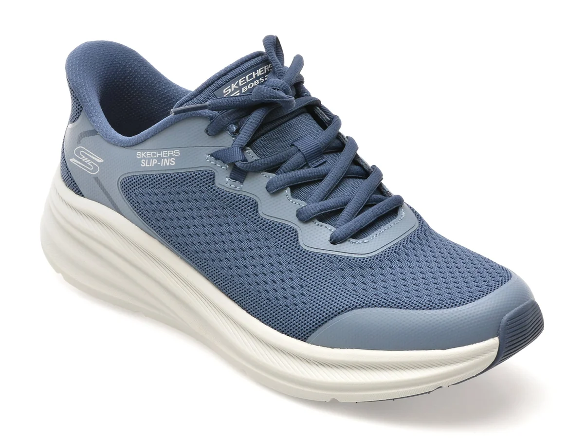 Pantofi Sport Skechers Bleumarin, Bobs Skillz, Din Material Textil