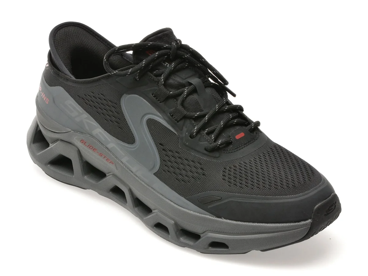 Pantofi Sport Skechers Negri, Glide-Step Altus, Din Material Textil