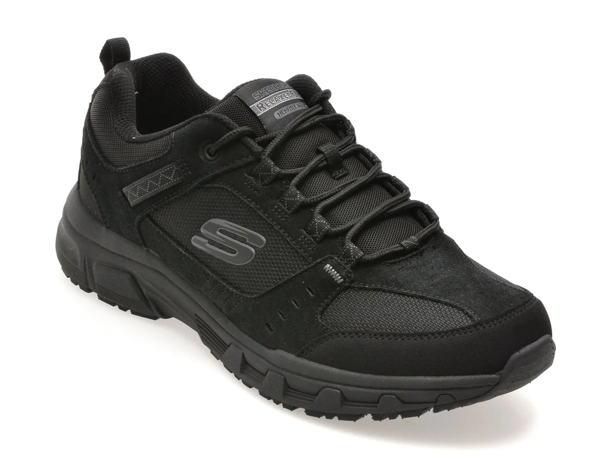 Pantofi Sport Skechers Negri Oak Canyon Din Material Textil Și Piele Naturală