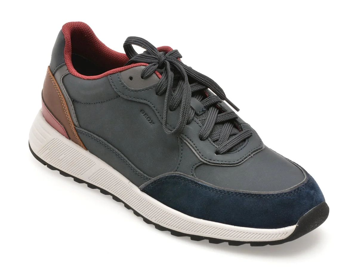 Pantofi Sport GeoX Bleumarin, U55F1B, Din Piele Naturala