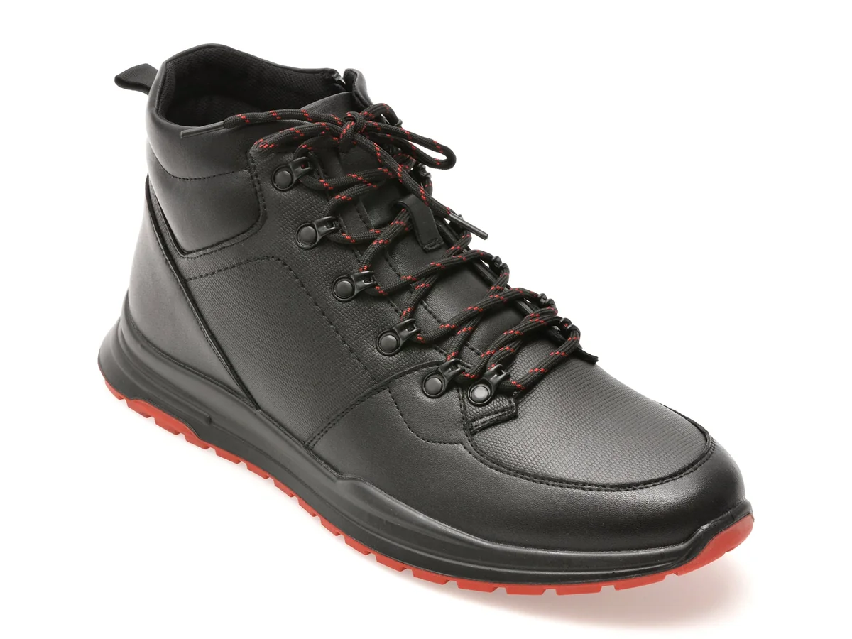 Ghete Bite The Bullet Negre, 221159, Din Piele Naturala