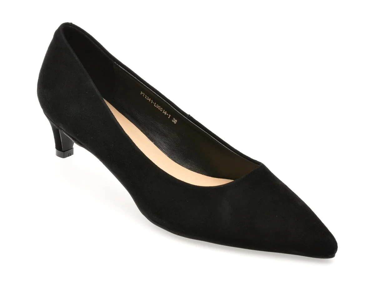 Pantofi Eleganti Flavia Passini Negri, 95514, Din Piele Întoarsă