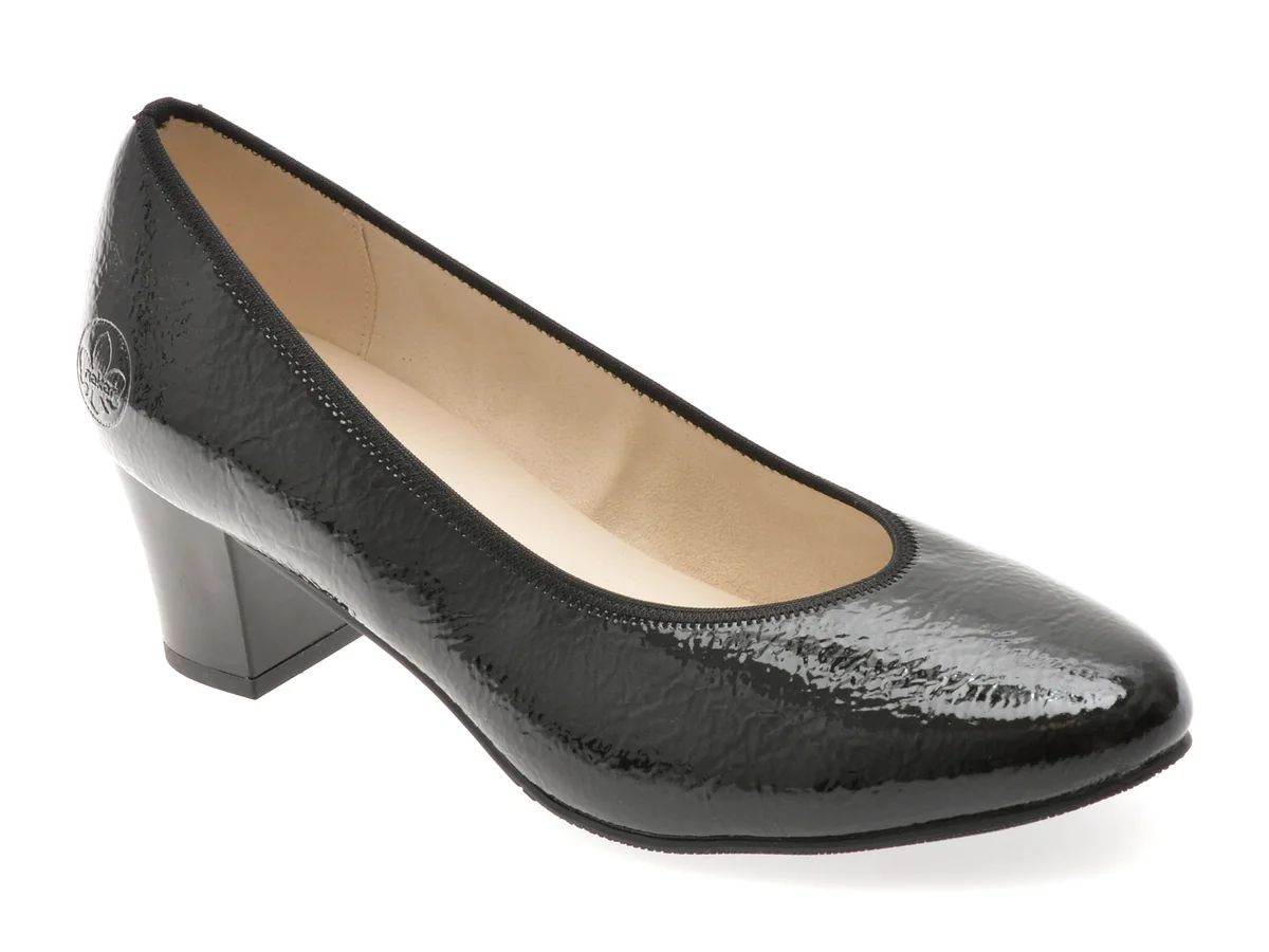 Pantofi Eleganti RIEKER Negri, 44650, Din Piele Ecologică Lăcuită