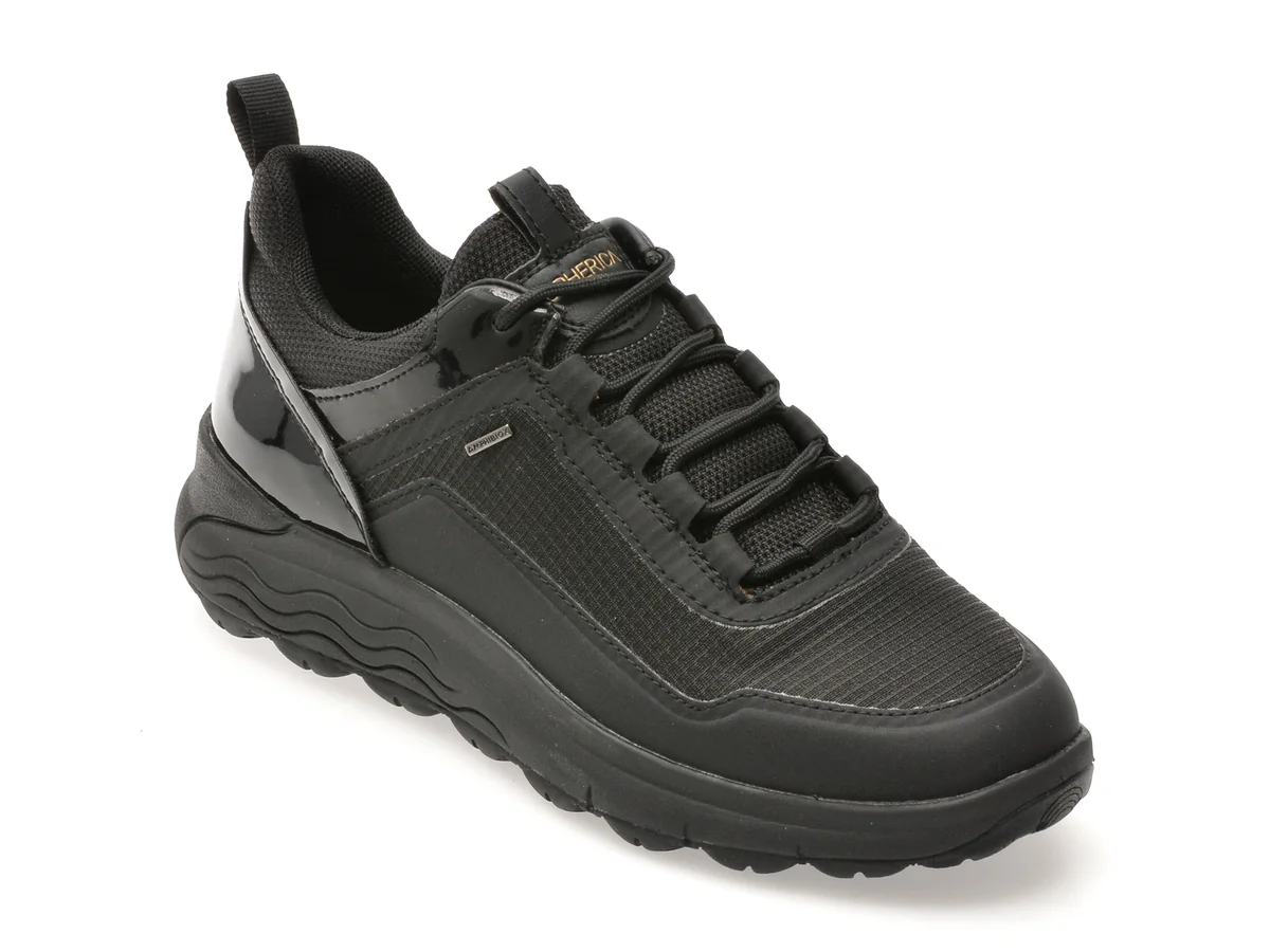 Pantofi Sport Geox Negri, D5626C, Din Material Textil