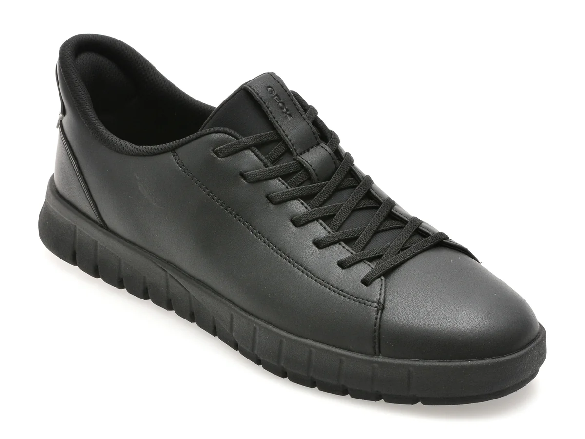 Pantofi Sport Geox Negri, U56MAA, Din Piele Ecologică