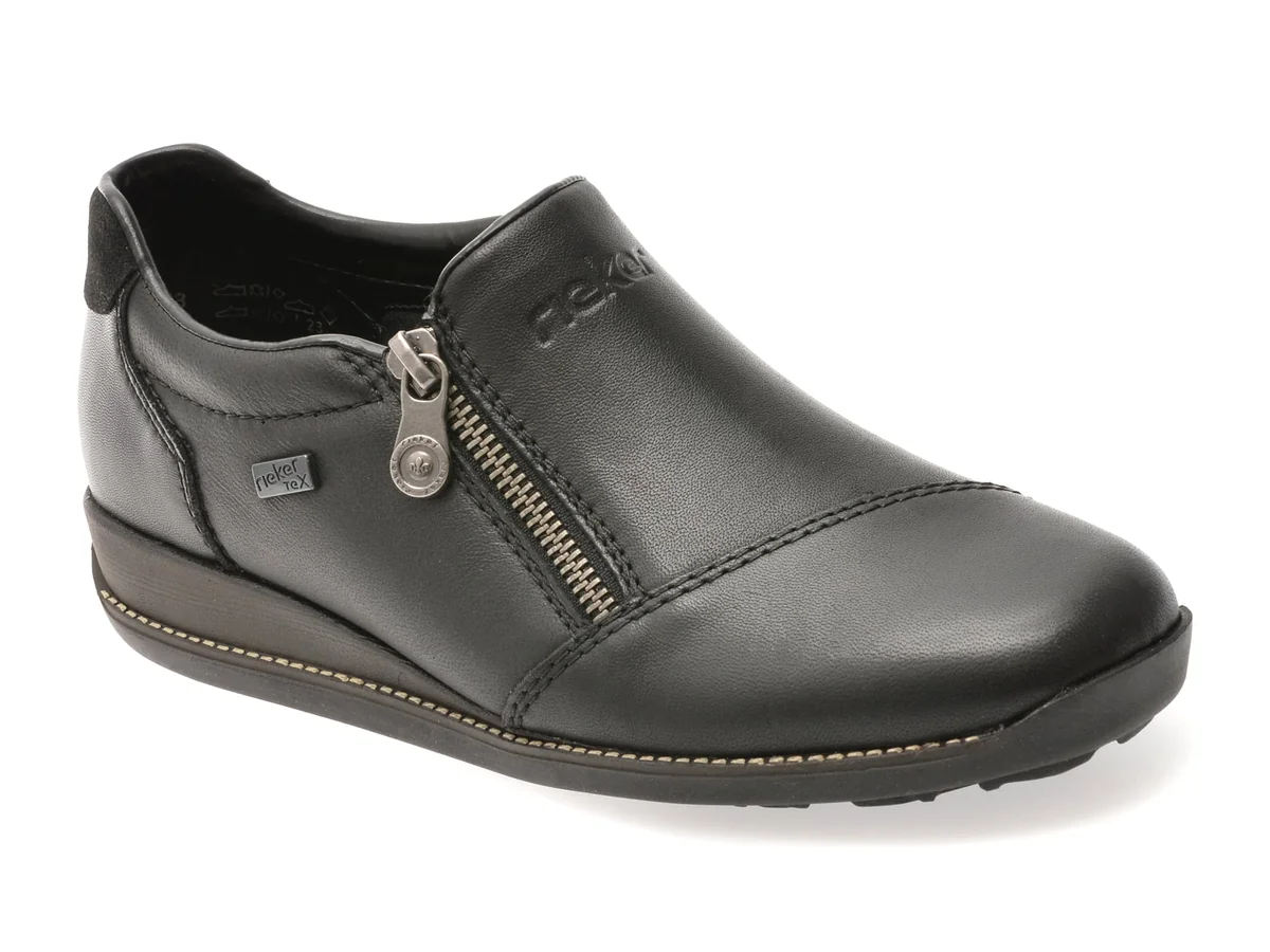 Pantofi Rieker Negri 44265 Din Piele Naturala