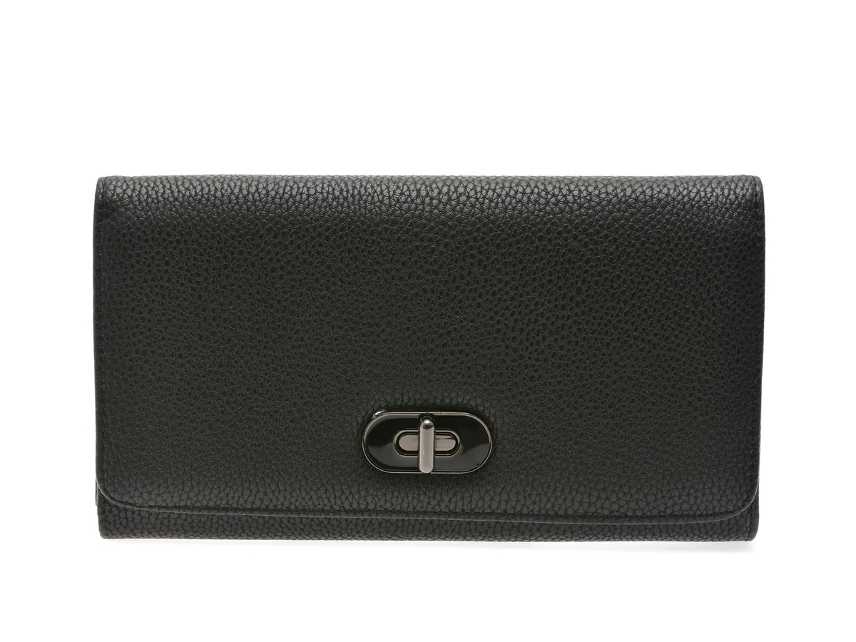 Portofel Epica Negru, 830004, Din Piele Ecologica