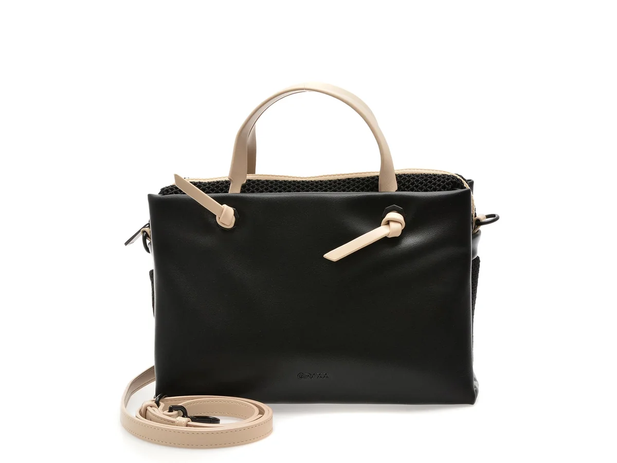 Geanta Gryxx Neagra, 6281, Din Piele Ecologica