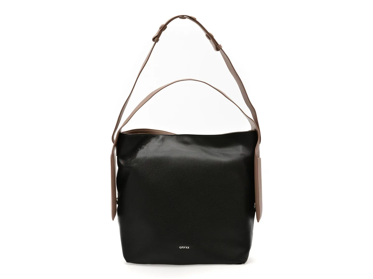 Geanta Gryxx Neagră, 1455, Din Piele Ecologică