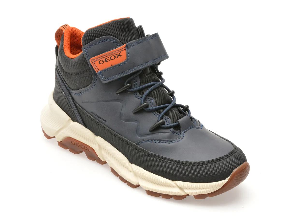 Ghete Geox Bleumarin, J36LCG, Din Piele Ecologica