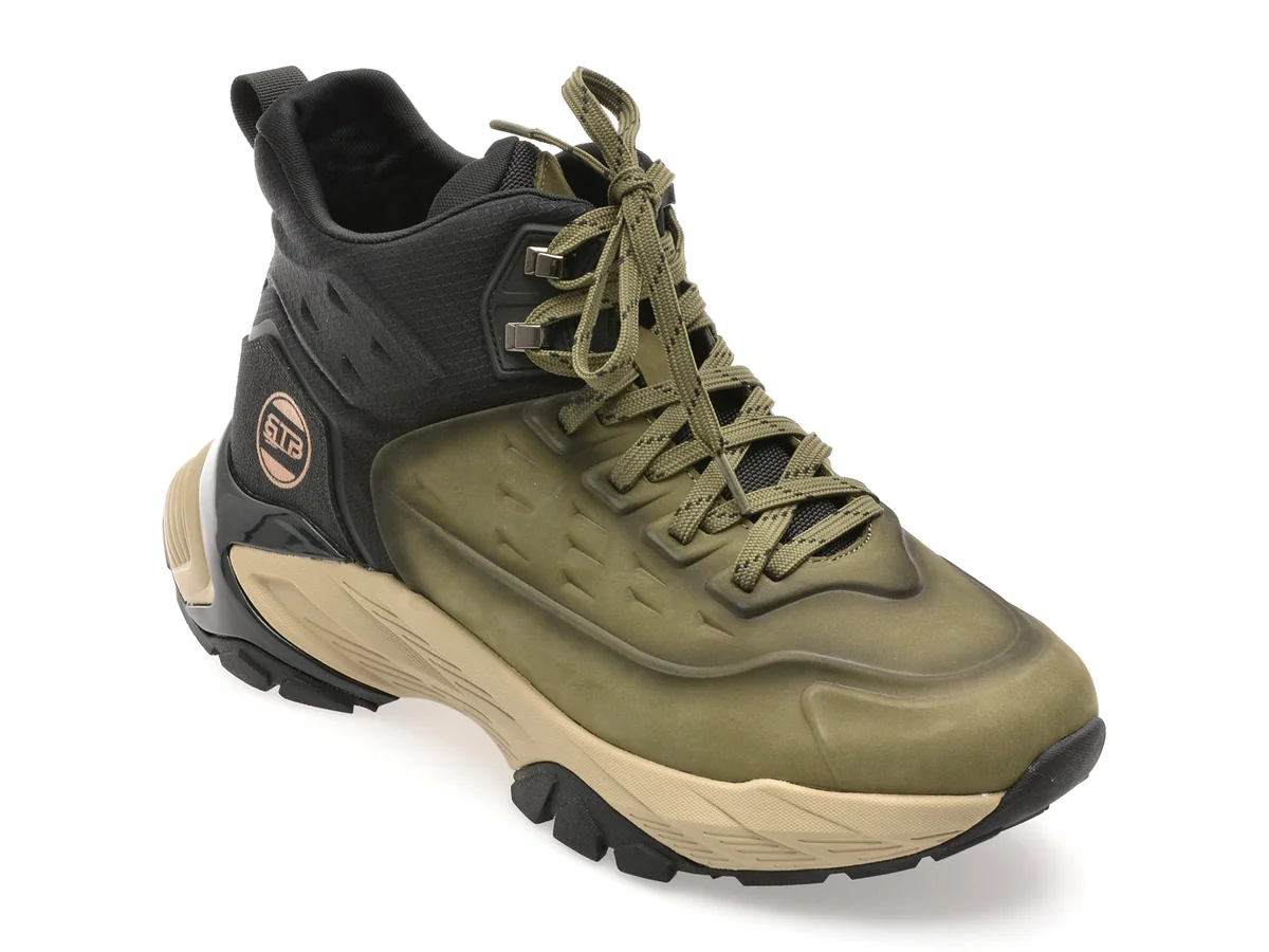 Ghete Bite The Bullet Kaki, LN15, Din Piele Naturala