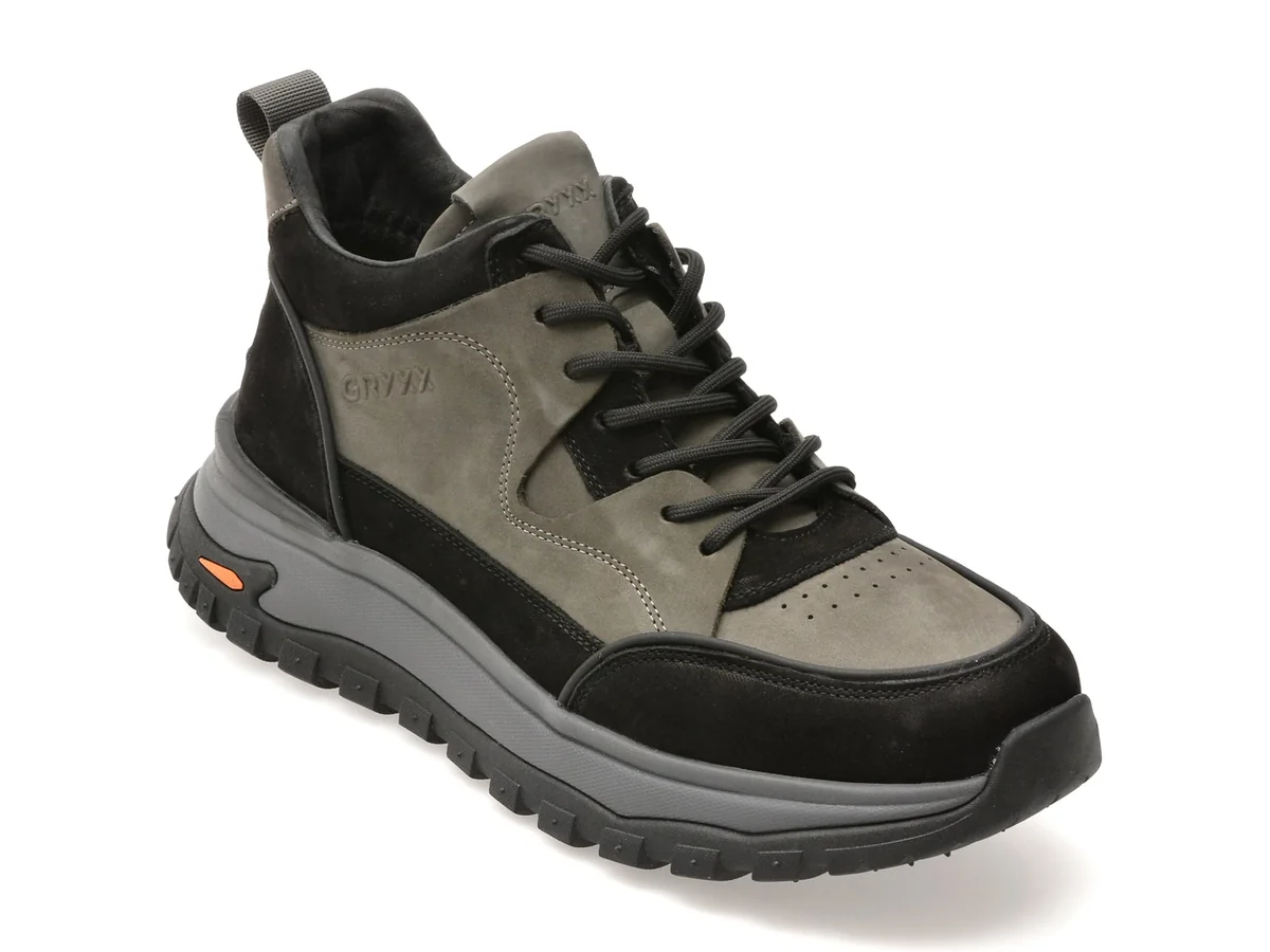 Ghete Gryxx Gri 103 Din Piele Naturala