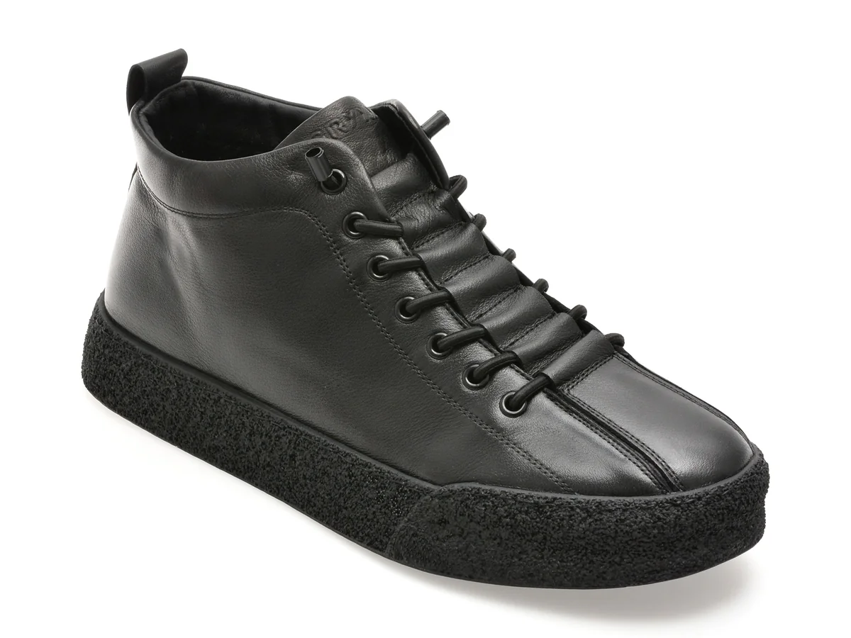 Ghete Gryxx Negre, Ln61, Din Piele Naturală