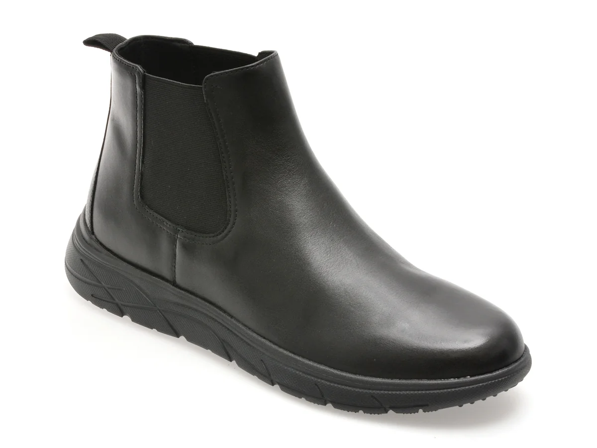 Ghete Geox Negre U36E1A Din Piele Naturala