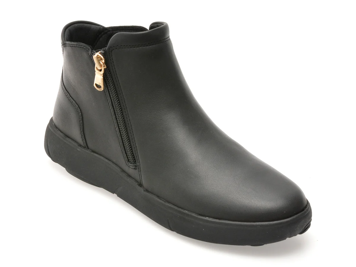 Ghete Geox Negre D563TA Din Piele Naturala