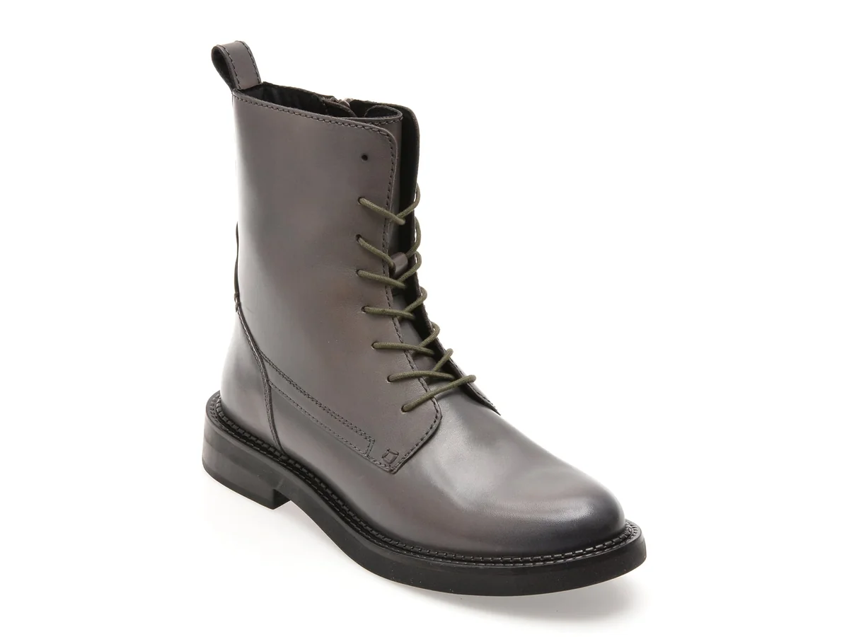 Ghete Geox Gri, D46WYG, Din Piele Naturala