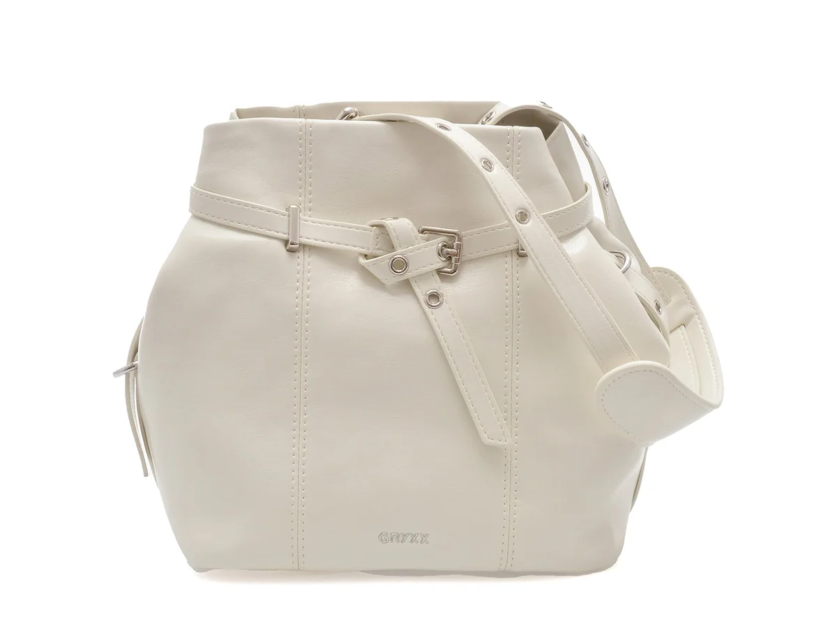 Geanta Gryxx Albă, 17, Din Piele Ecologică