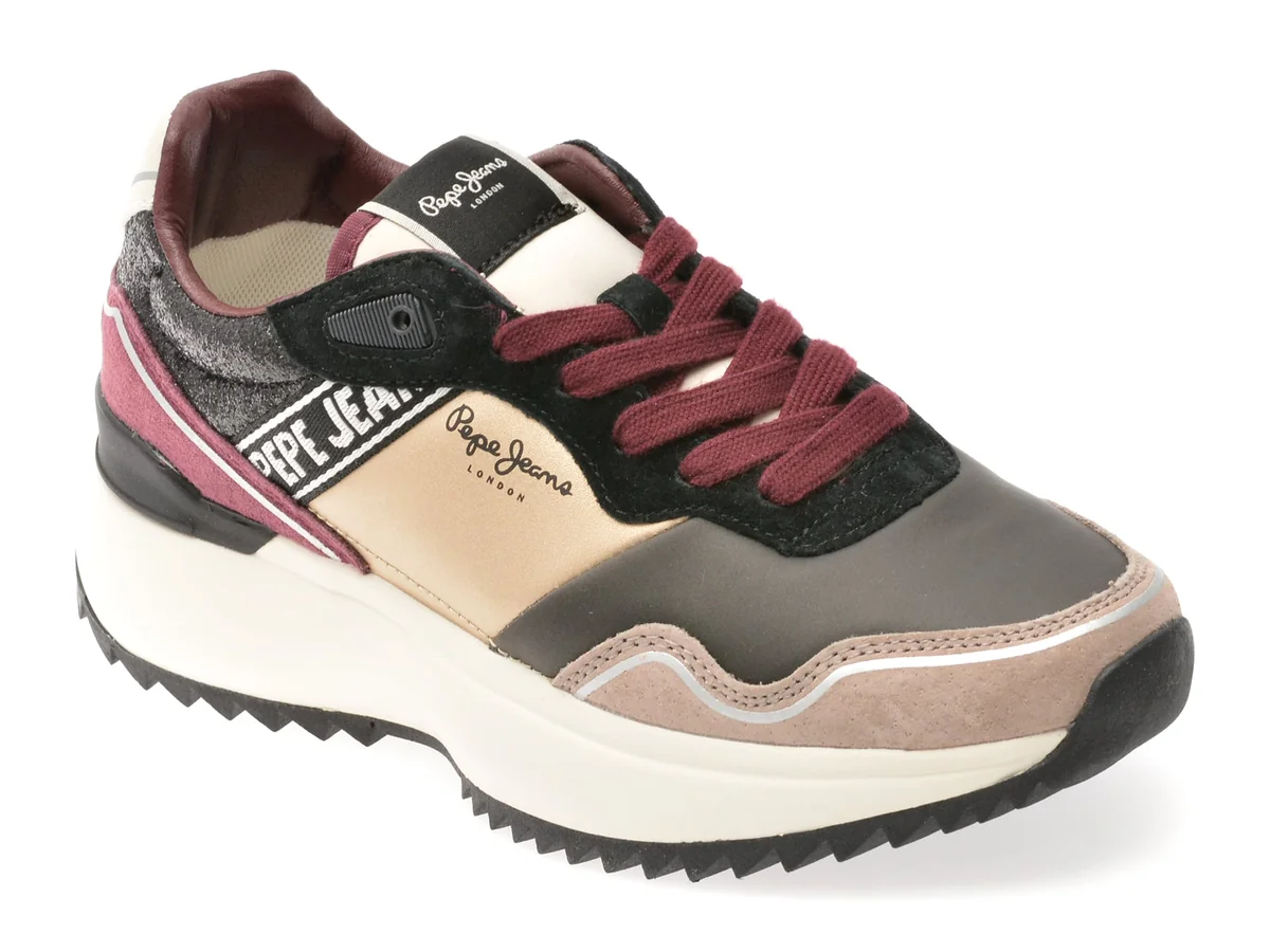 Pantofi Sport Pepe Jeans Multicolor, LS60028, Din Piele Naturală