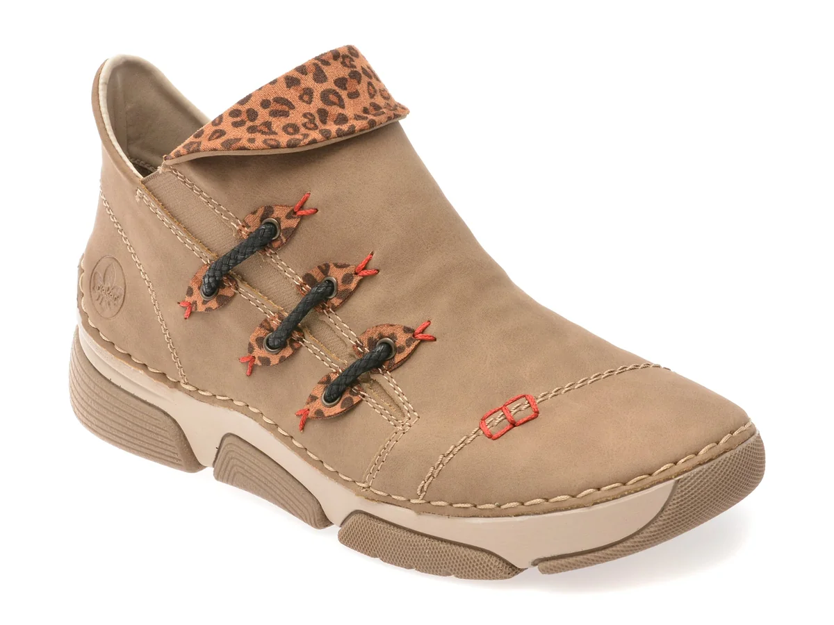 Ghete Rieker Maro, 45983, Din Piele Ecologică