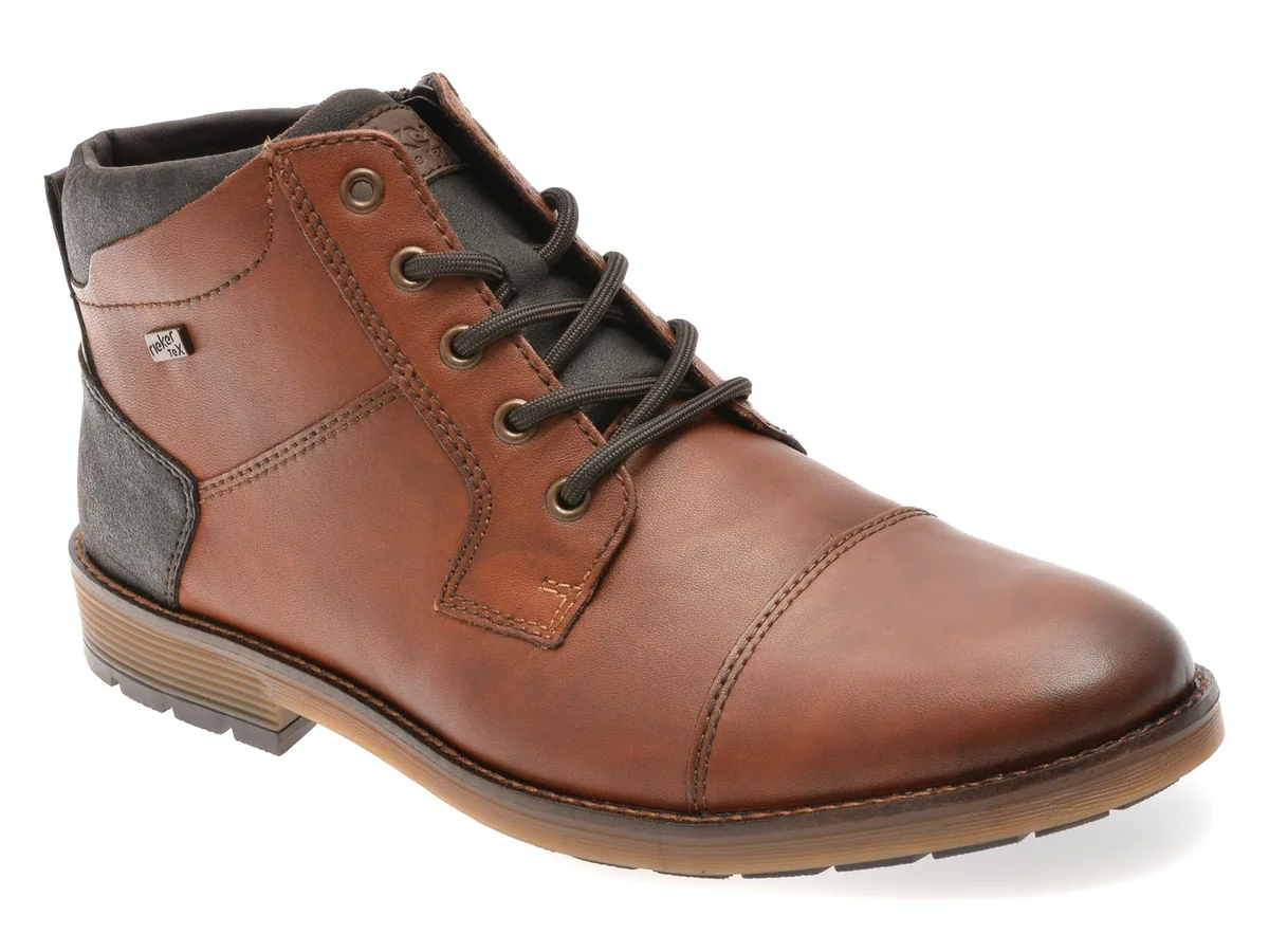 Ghete Rieker Maro, B4500, Din Piele Naturala