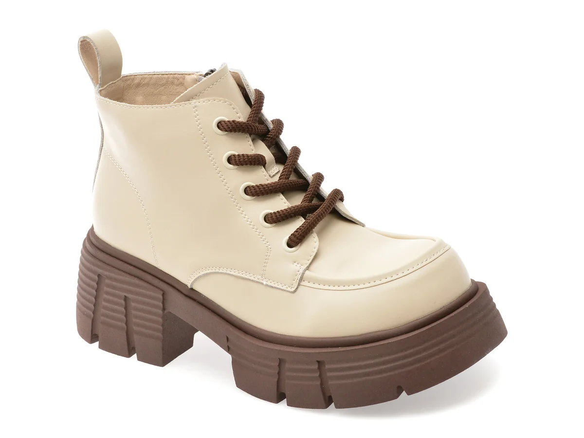 Ghete Flavia Passini Albe, 99019, Din Piele Naturala