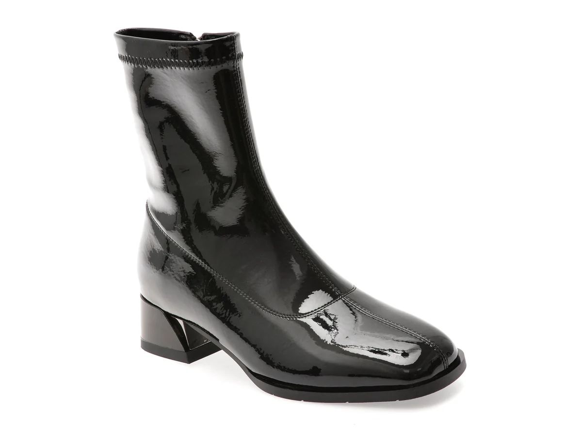 Ghete Flavia Passini Negre, 38256, Din Piele Ecologica