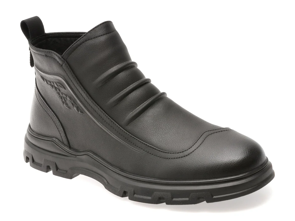 Ghete Bite The Bullet Negre 82713 Din Piele Naturala