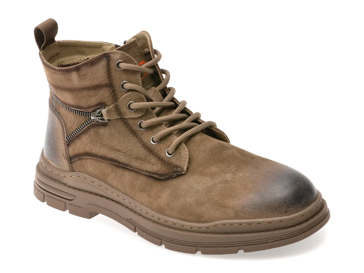 Ghete Bite The Bullet Kaki, 68070, Din Piele Intoarsa