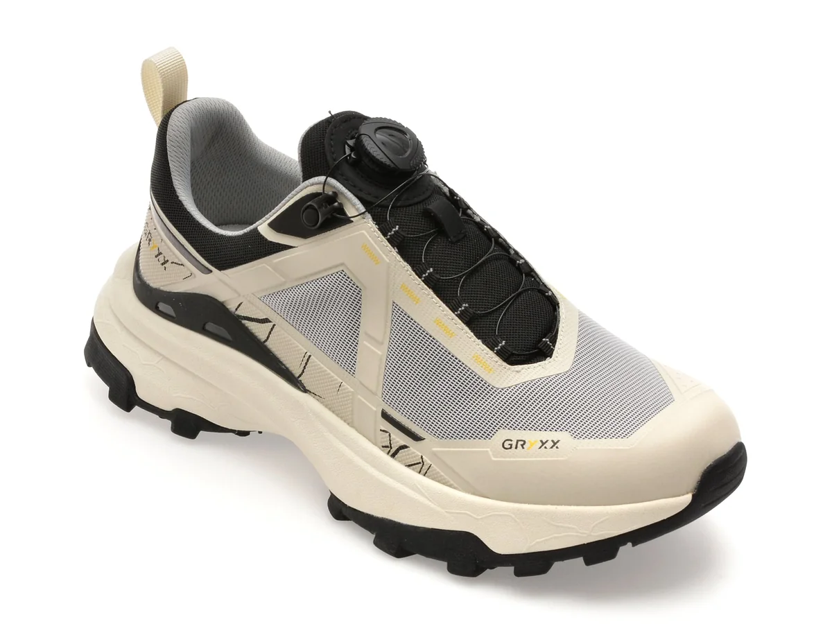 Pantofi Sport Gryxx Alb-Negru 872803 Din Material Textil