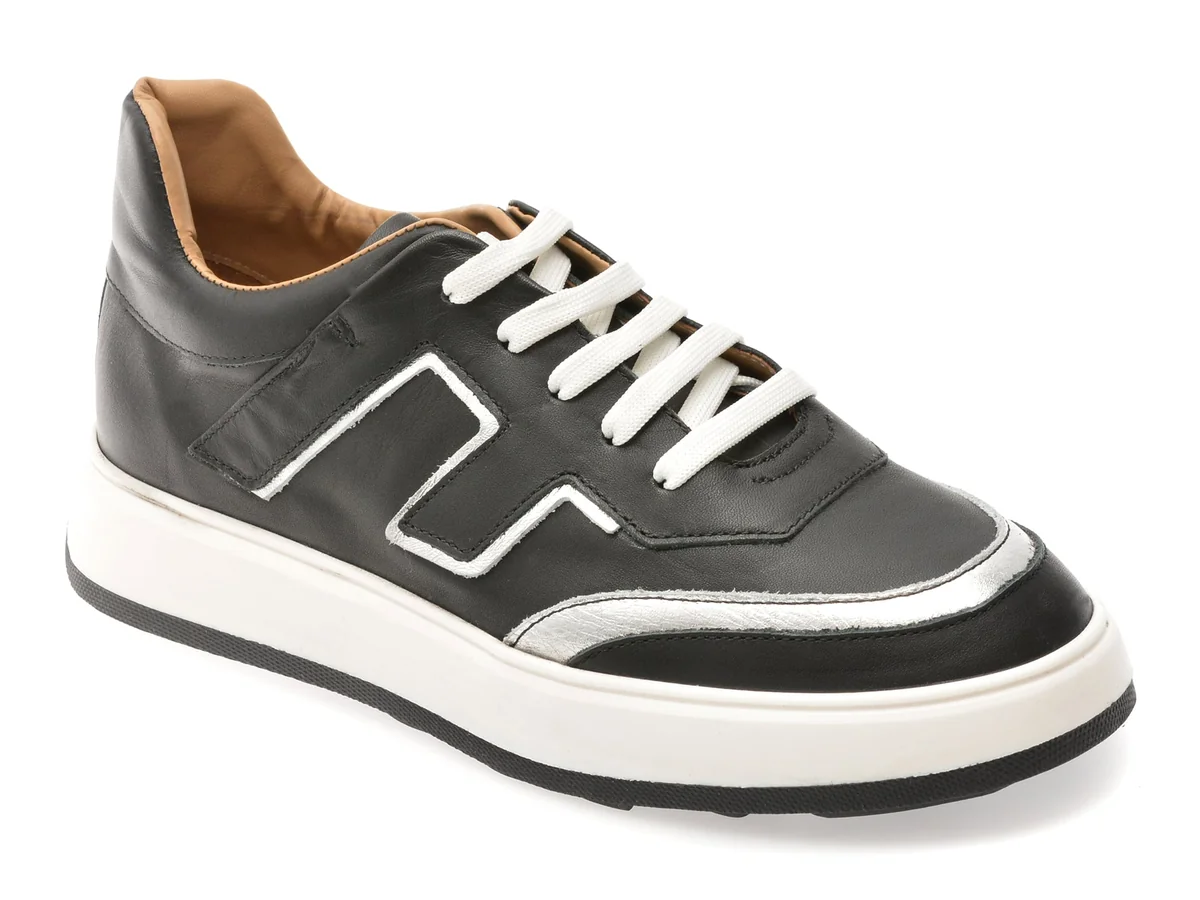 Pantofi Sport Flavia Passini Negri, N20, Din Piele Naturală