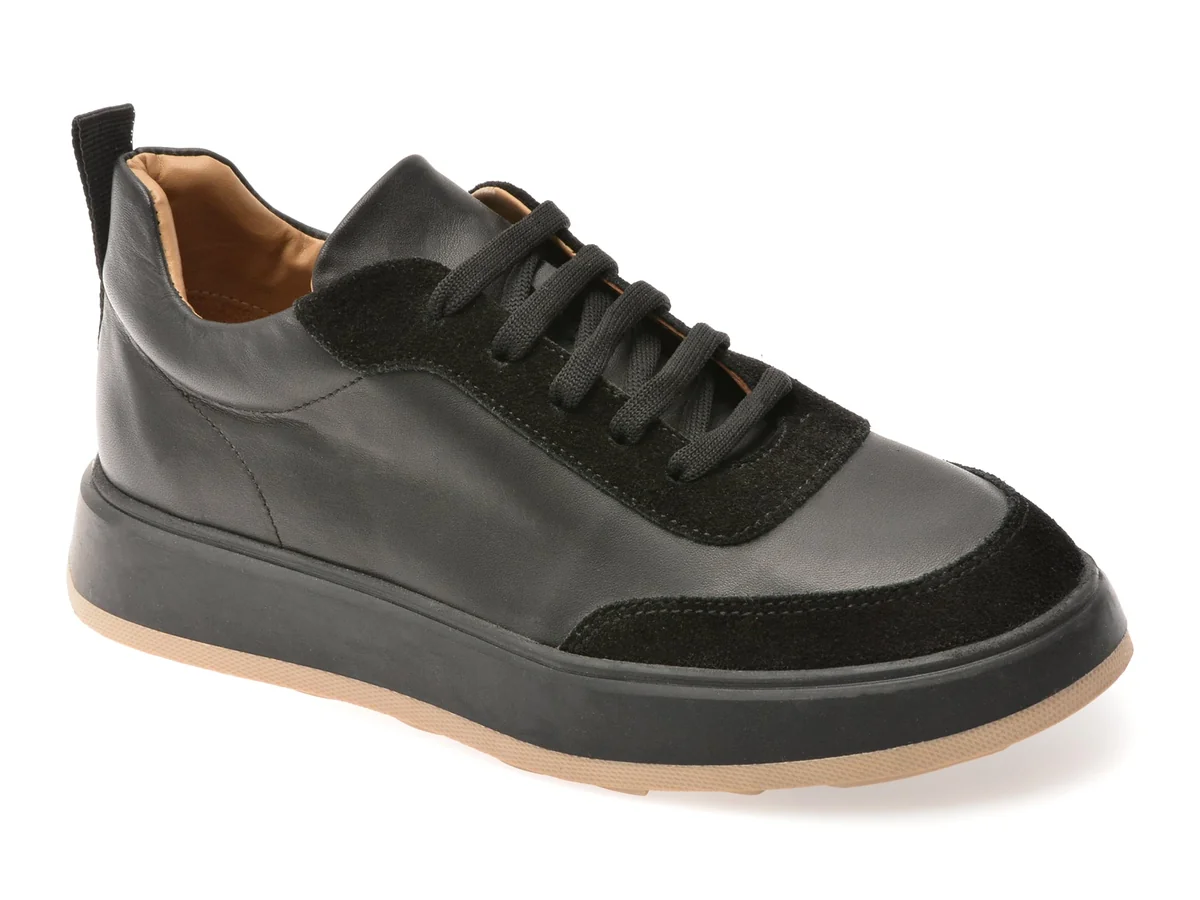 Pantofi Sport Flavia Passini Negri, T1, Din Piele Naturala