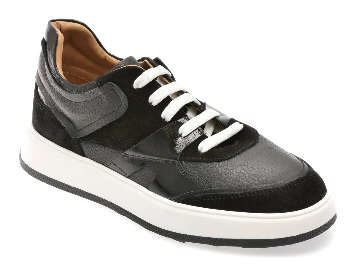Pantofi Sport Flavia Passini Negri, N23, Din Piele Naturala