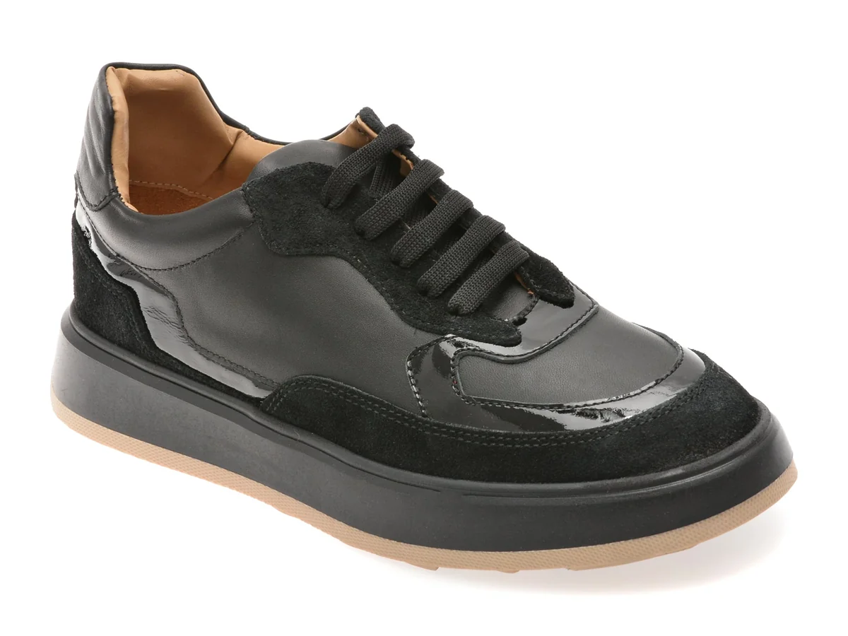Pantofi Sport Flavia Passini Negri, N17, Din Piele Naturala