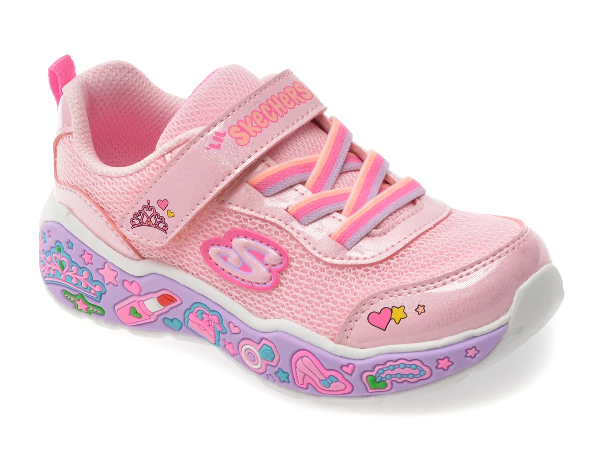 Pantofi Sport Skechers Roz, Play Scene, Din Material Textil