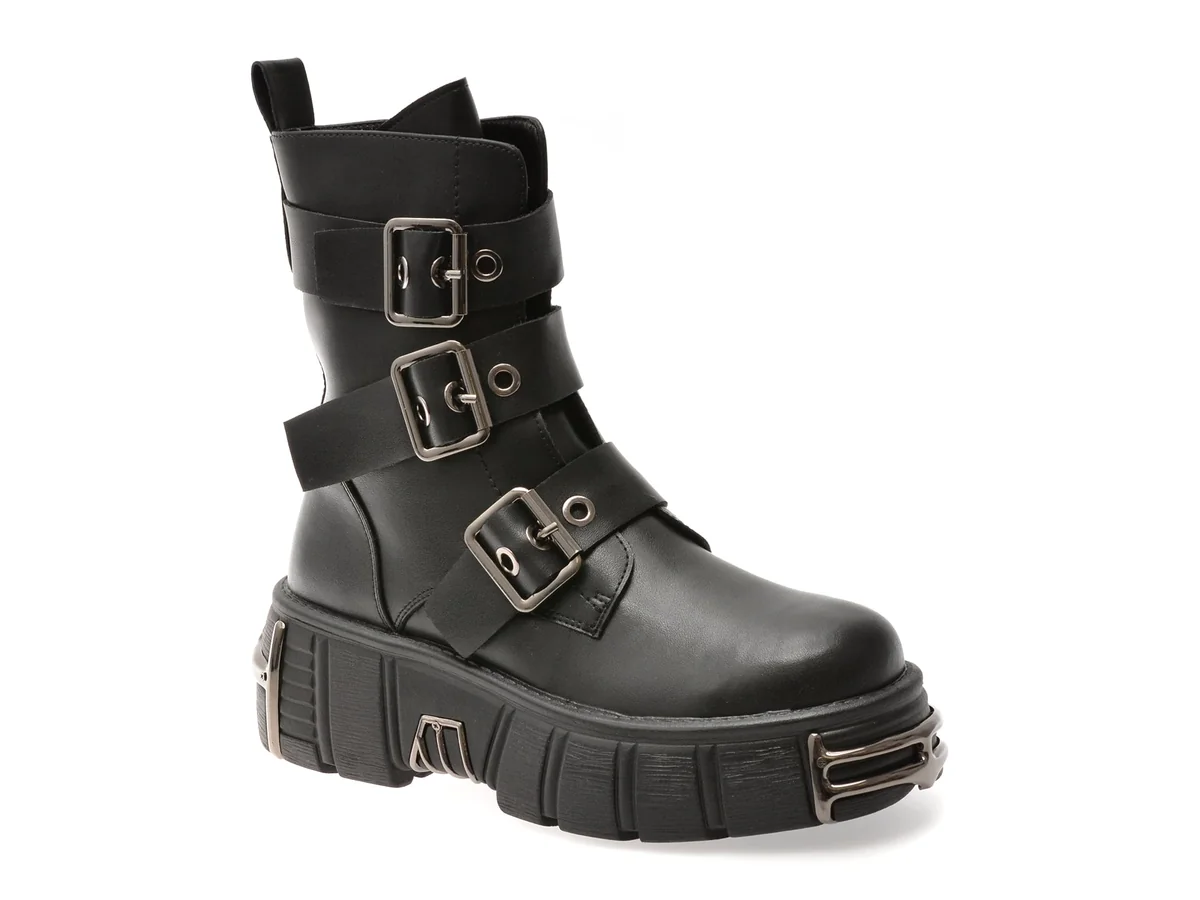 Bocanci Flavia Passini Negri, 38458, Din Piele Naturala