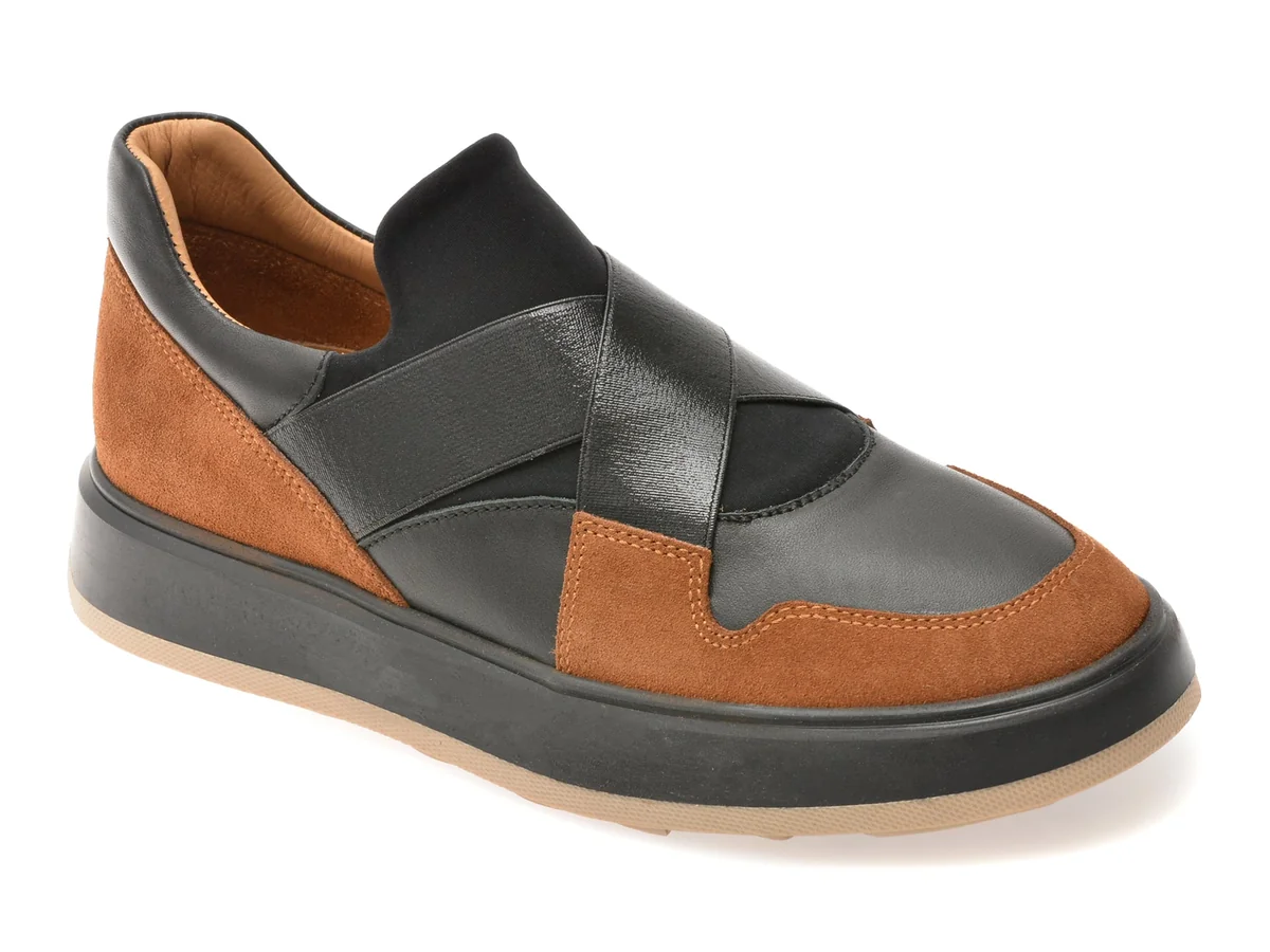 Pantofi Sport Flavia Passini Negri, N19, Din Piele Naturala