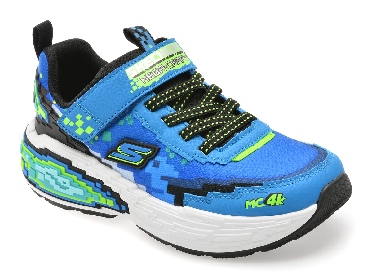 Pantofi Sport Skechers Albastri, Mega-Craft 4K, Din Material Textil