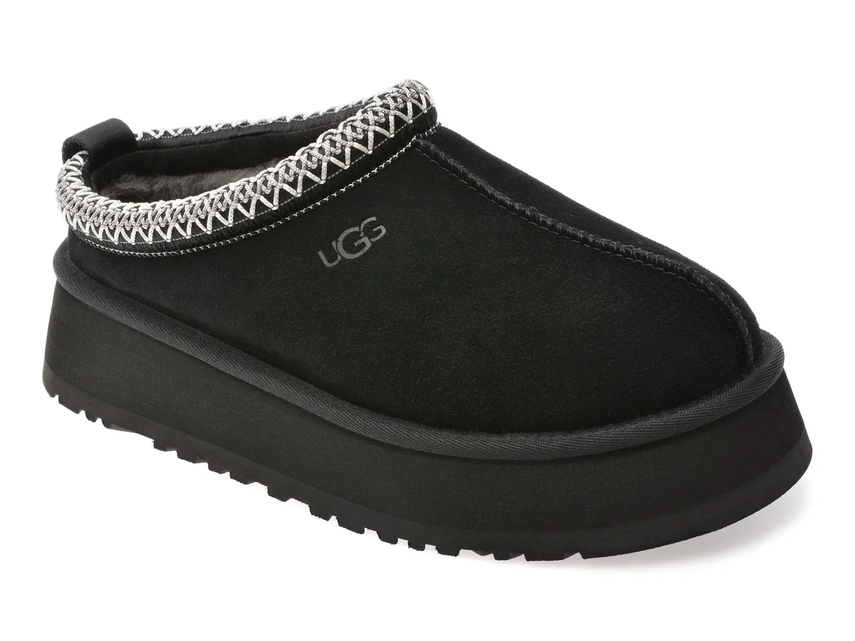 Papuci Ugg Negri, Tazz Ii, Din Piele Întoarsă