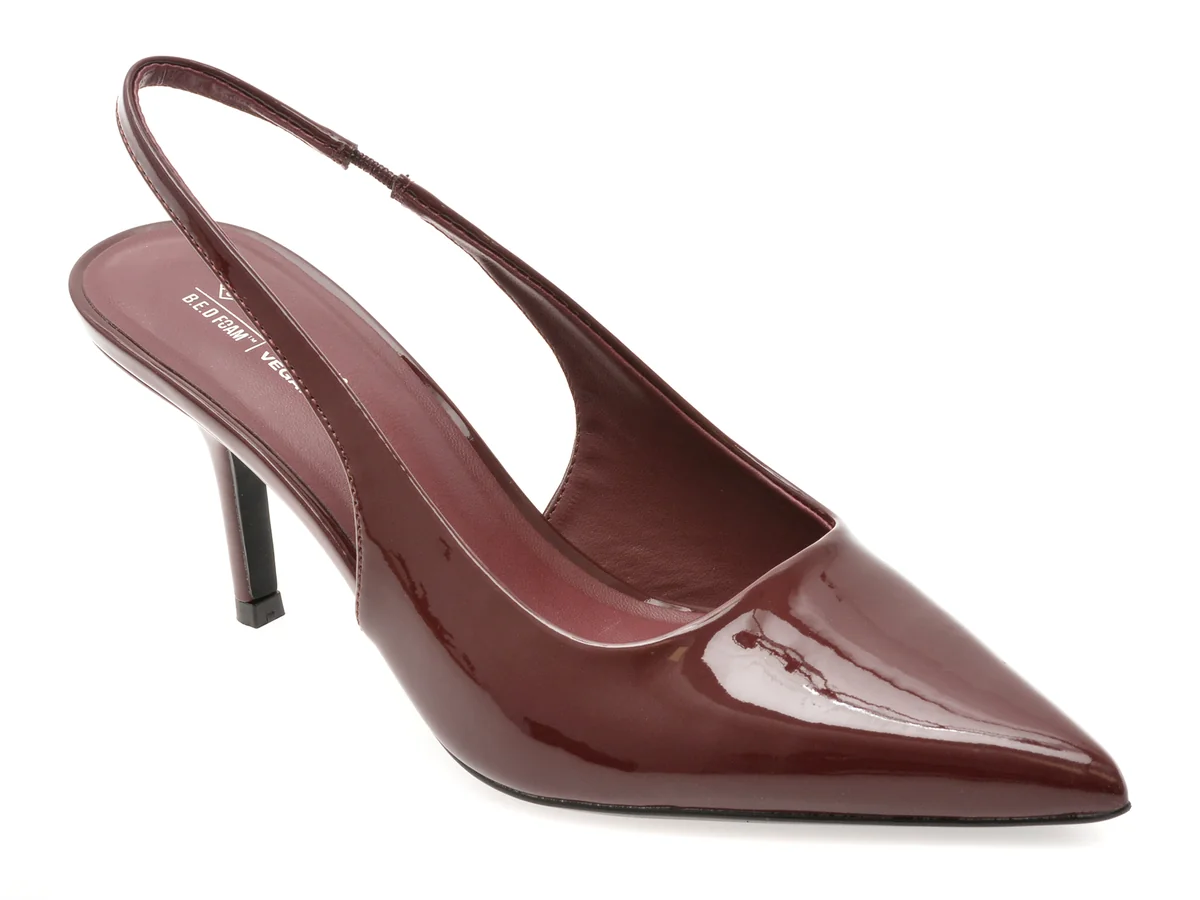 Pantofi Elegenți Call It Spring Visinii, Sollenne 601, Din Piele Ecologică Lăcuită