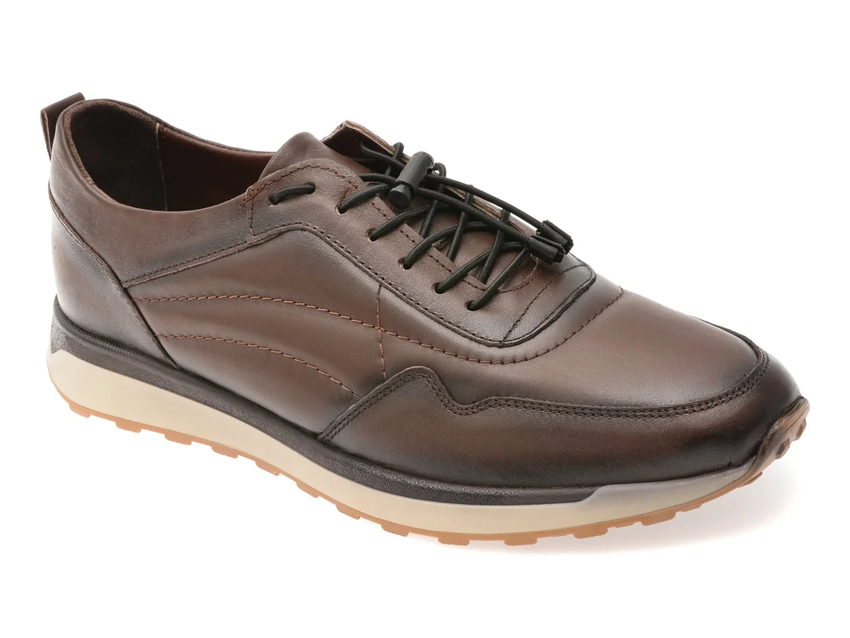 Pantofi Sport Bite The Bullet Maro, OY5080, Din Piele Naturală