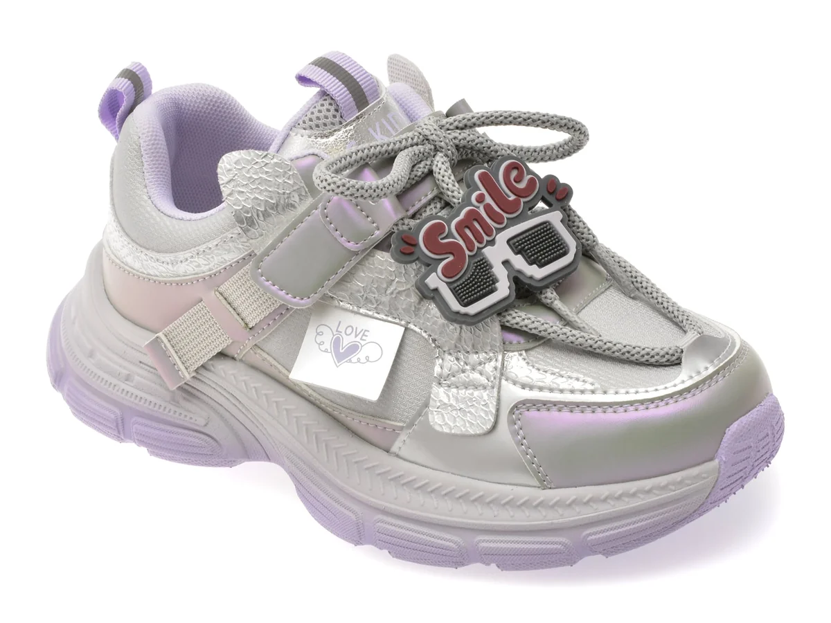 Pantofi Sport Selection Kids Argintii, 532210, Din Material Textil